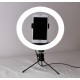 RING LIGHT LS-260 10.0" WITH MINI TRIPOD STAND AND PHONE HOLDER BLACK RING LIGHT LS-260 10.0" WITH MINI TRIPOD STAND AND PHONE HOLDER BLACK